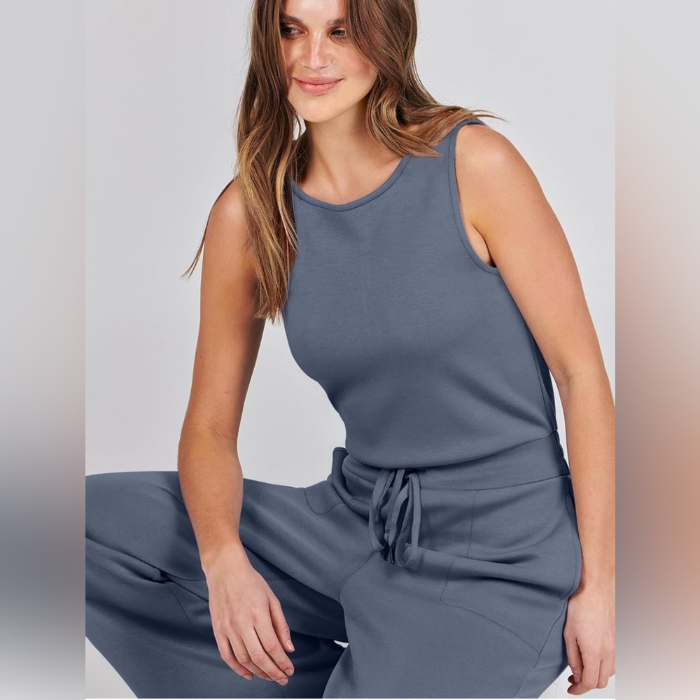 ANRABESS Jumpsuits 2024 Casual Dressy Romper Wide Leg Long Pant Outfit Fashion3 - Picture 6 of 9